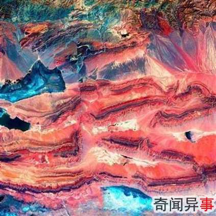 美似油画的地球卫星图 美地质勘探局发布
