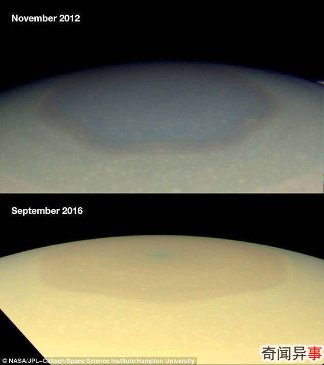 近距离观看土星的六边形