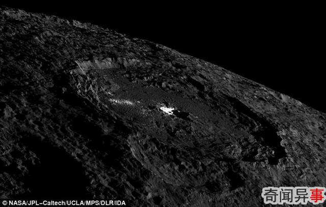 谷神星冰火山喷发形成独特明亮圆顶结构