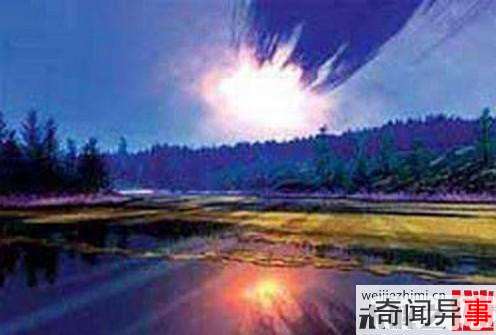 UFO坠毁俄罗斯引发南方城市神秘强光