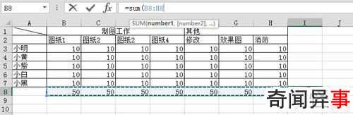 excel计算总数的方法